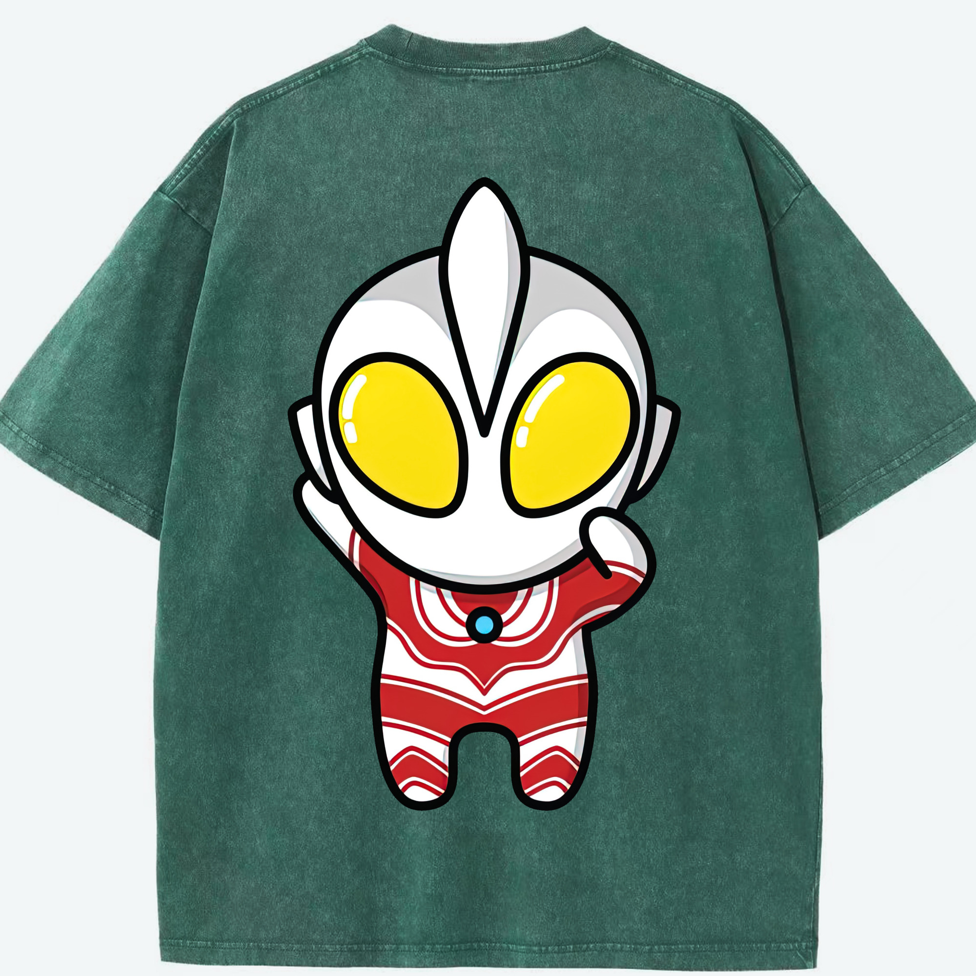 （画像用） ウルトラマン Ultraman 綿100% ヴィンテージ風 半袖Tシャツ（背面プリント）